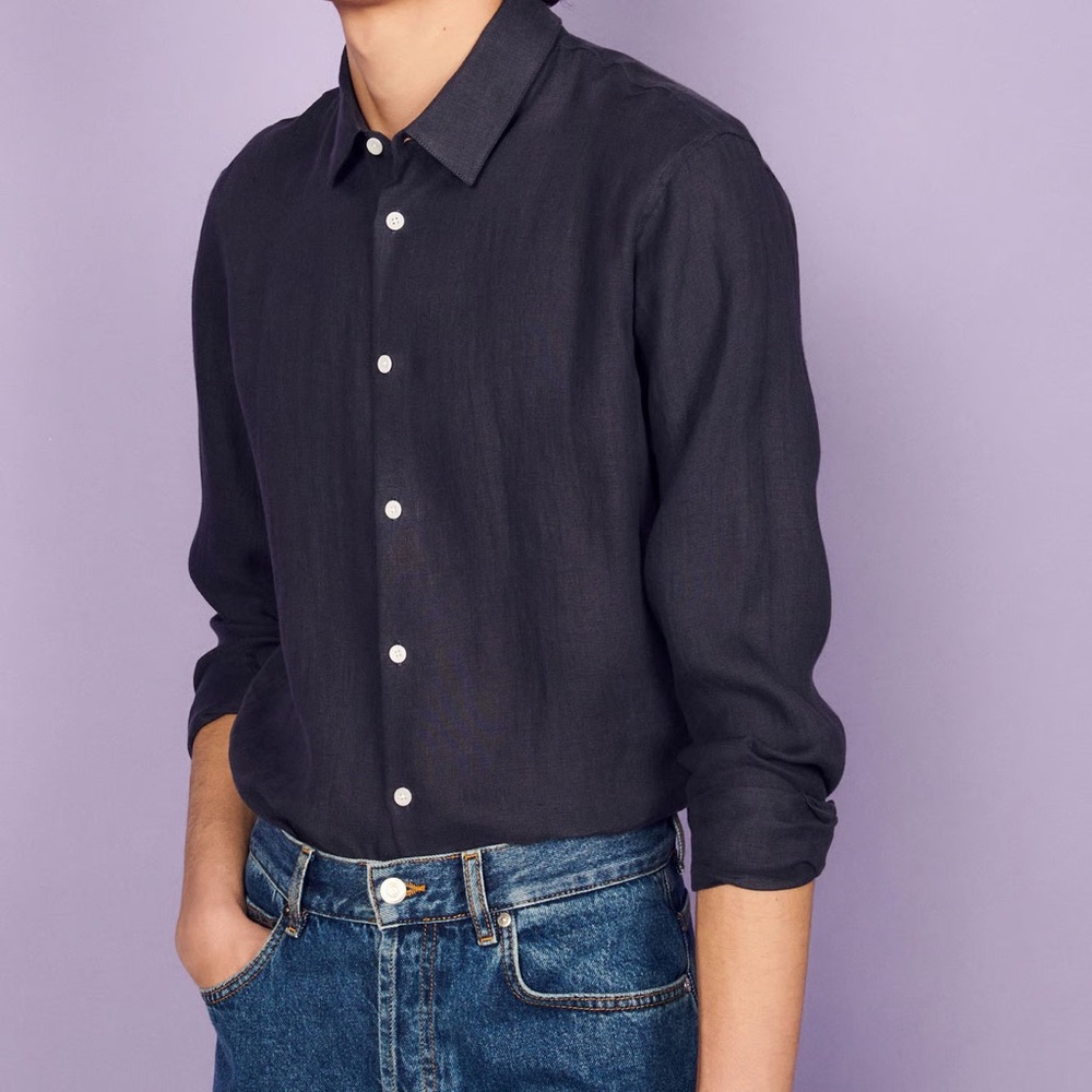 NWT Sandro Seamless Hemp Shirt Size S - Picture 2 of 9